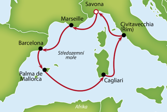 Malý okruh Stredomorím so zastávkou na Palma de Mallorca