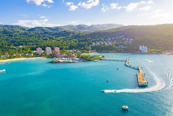 Aperitív pri západe slnka pri Ocho Rios