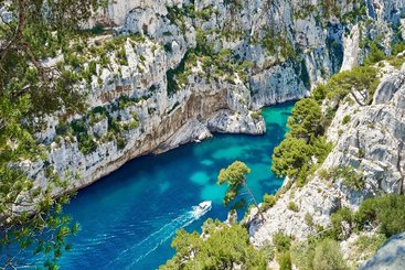 Preplávanie zálivom Národného parku Calanques
