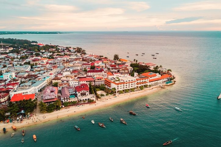 Zanzibar - Historické nábrežie Stone Town.
