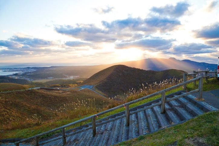 Akita - vyhliadka z Mt. Kampu 