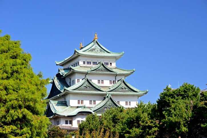 Nagoya - Hradná veža hradu Nagoya.