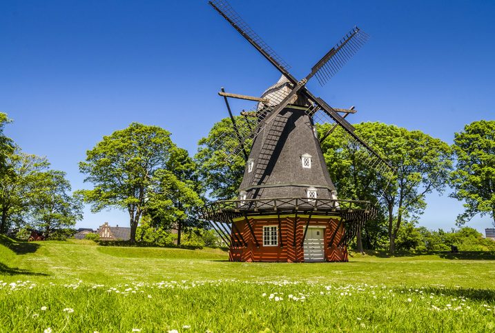 Větrný mlýn, Kodaň, Dánsko