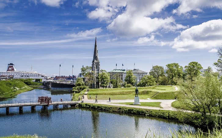 Vstup do pevnosti Kastellet v Kodani, Dánsko