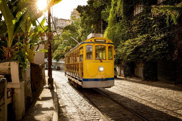 Rio de Janeiro - Historická žltá električka