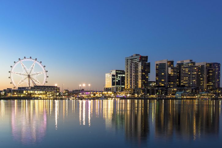 Nábřeží Docklands, Melbourne, Austrálie
