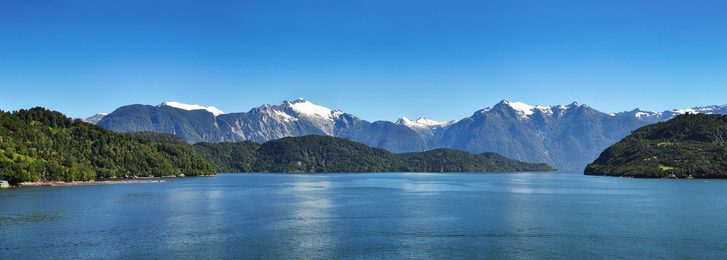 Pohled na Chilské Fjordy, Chile