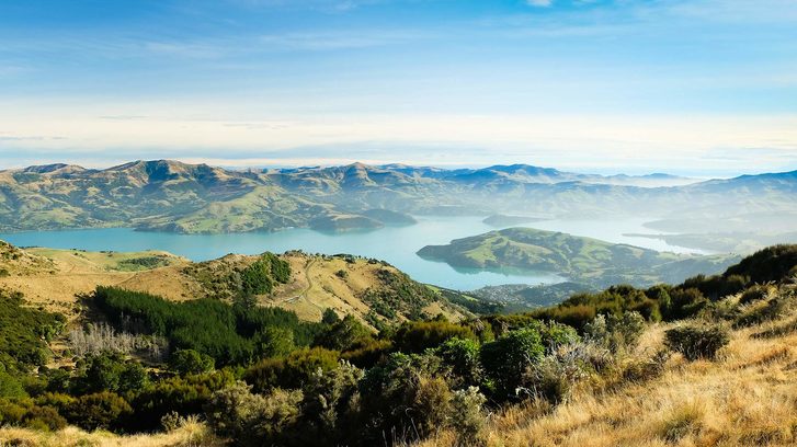 Akaroa, Banksův poloostrov, Nový Zéland