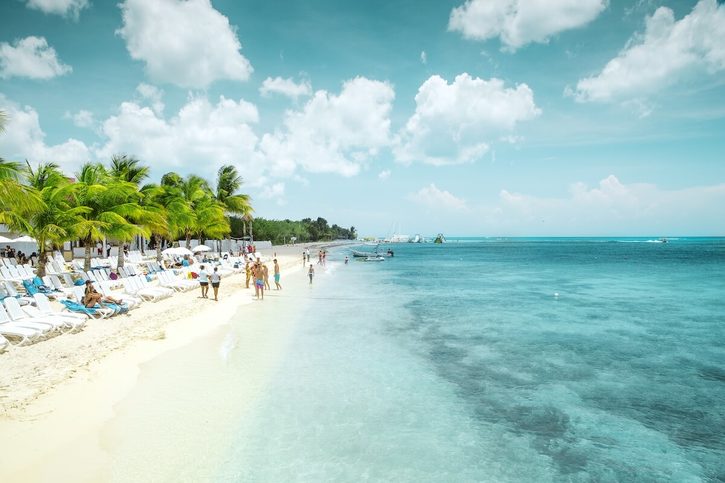 Cozumel - pláže s bielym pieskom
