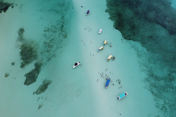 Cozumel - El Cielo Cozumel is a sandbar, and it means Heaven Only accessible by boat which makes it seclude_2228131573