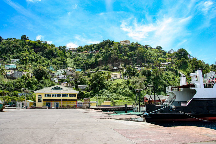 Pohled na přístav - Svatý Vincent a Grenadiny