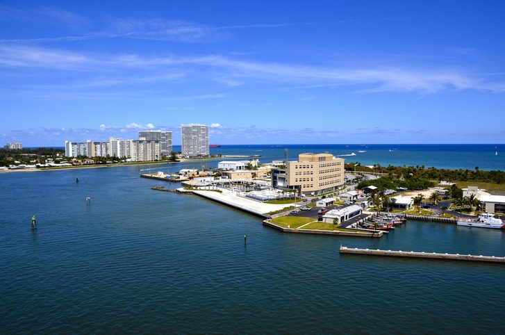 Přístav a město ve Fort Lauderdale, Florida