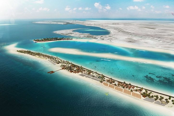 Pohľad na ostrov Sir Bani Yas