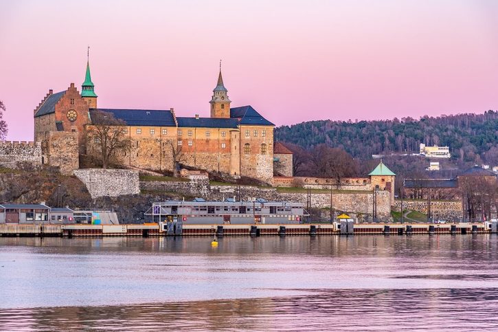 Akershuska pevnosť (Akershus festning) v Osle 