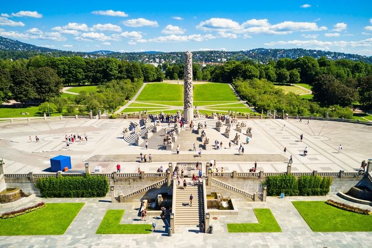 Vigelandov sochársky park (Vigelandsparken) v Osle 
