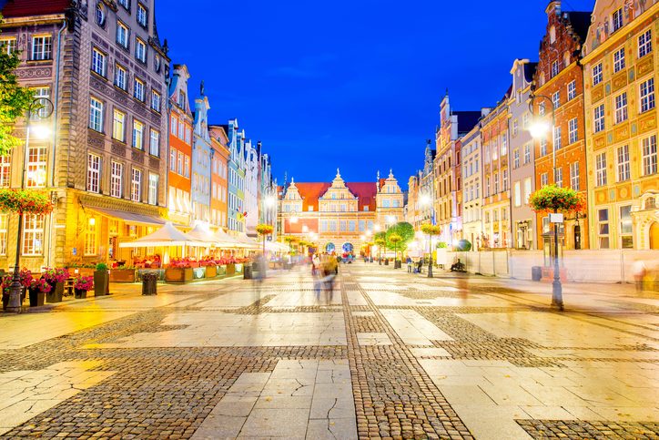 Gdaňsk - Pohľad na hlavnú ulicu Starého Mesta