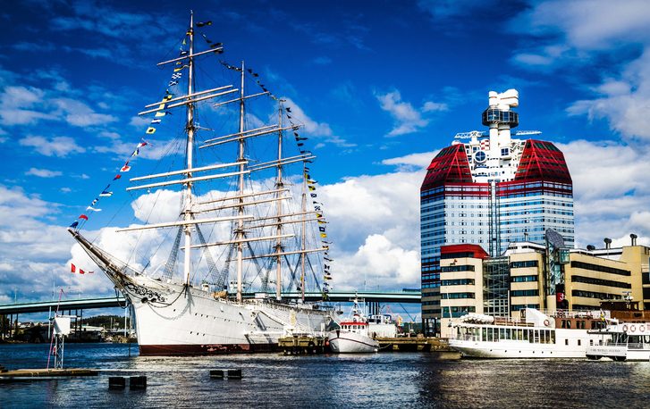 Prístav v Göteborgu, Švédsko