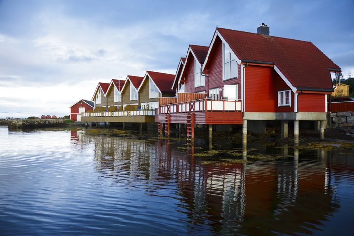 Norské domečky v Molde