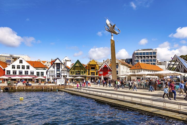 Přístavní město Stavanger, Norsko