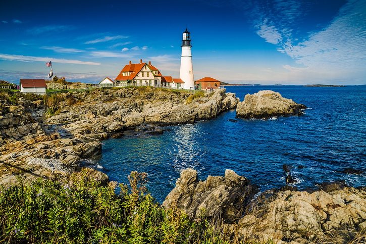Maják v Portlande (Maine), USA
