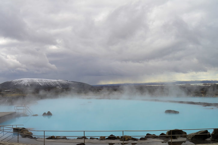 Akureyri - Relaxačné kúpele pri jazere Mývatn.