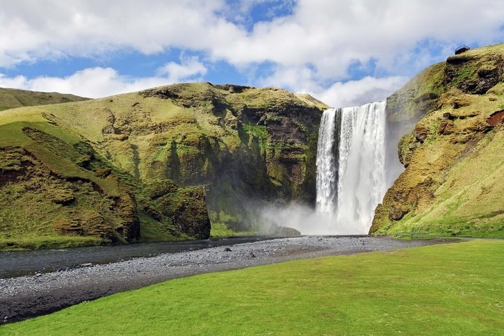 Reykjavik - Vodopád Skógafoss