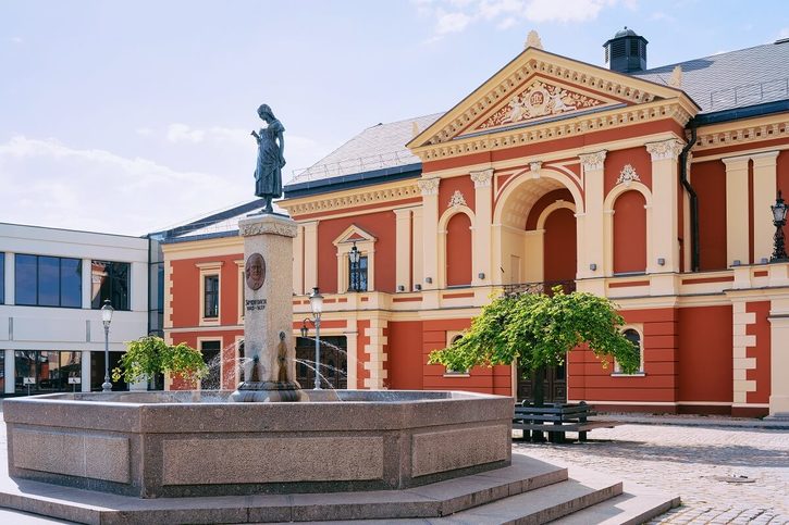 Klaipeda - Činoherné divadlo v historickom centre Klaipedy