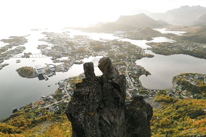 Svolvaer - Skalný útvar Svolværgeita 