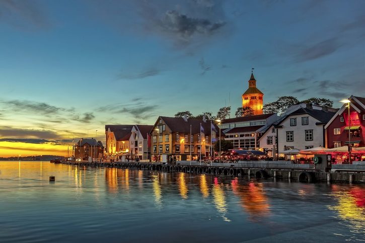 Stavanger - večerný prístav
