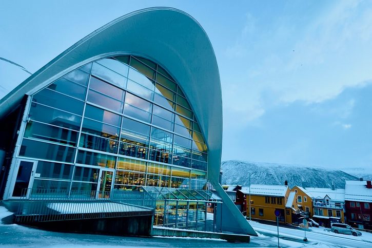 Tromsø - Knižnica hlavného prístavu v Tromsø