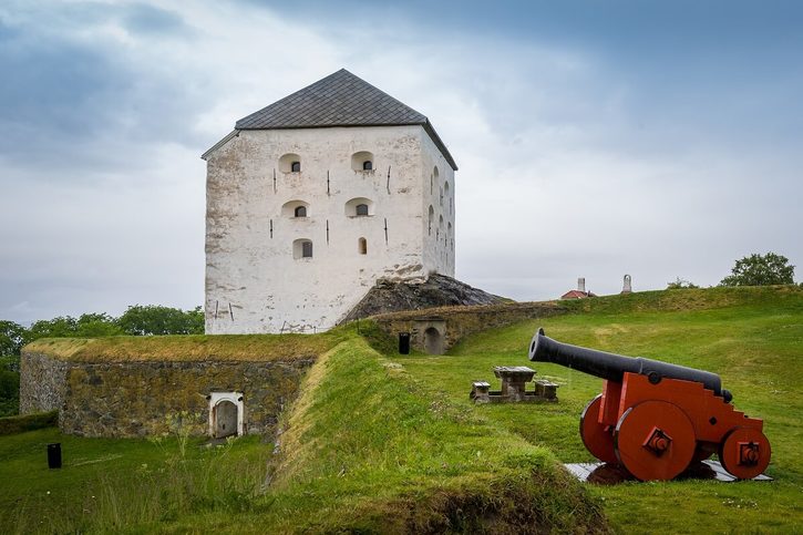 Trondheim - Středověká pevnost Kristiansten (Kristiansten Fortress) 