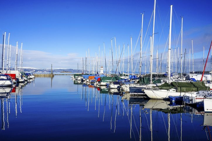 Trondheim - Výhľad na prístav v Trondheime
