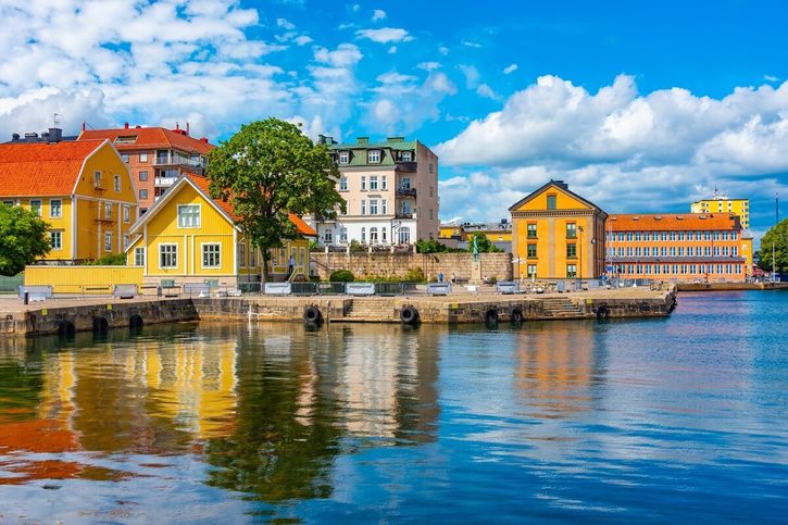 Karlskrona - Tradičné prístavné budovy