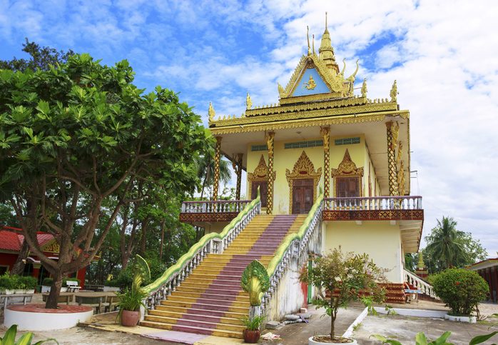  Úžasný výhled na Wat Leu v Sihanoukville, Kambodža