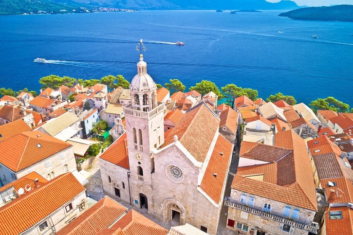 Korčula - Katedrála sv. Marka (Saint Mark's Cathedral) v Korčule