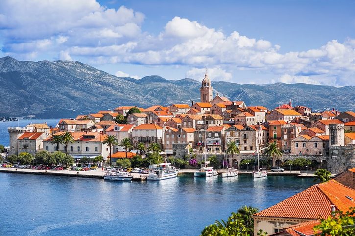 Korčula - Pohľad na mesto Korčula