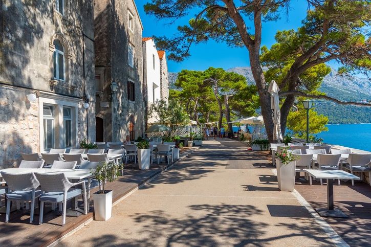 Korčula - Prírodná promenáda v starom meste Korčula