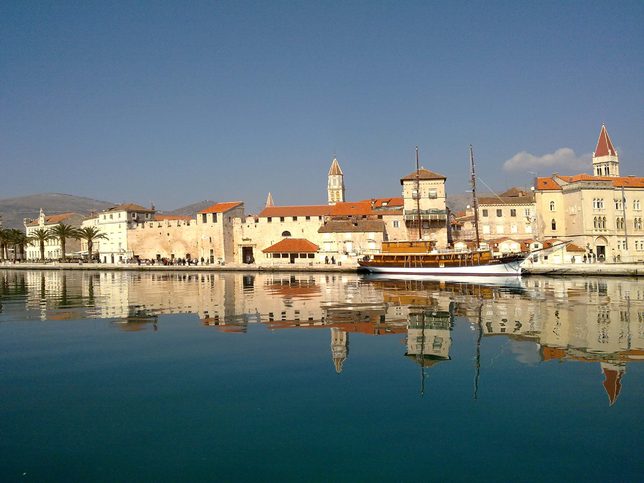 Pohled na historické město Split, Chorvatsko