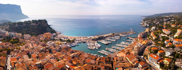 Cassis – Výhľad na mesto