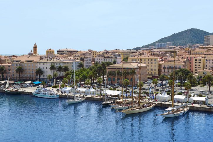 Ajaccio – Pobrežná promenáda v Ajacciu