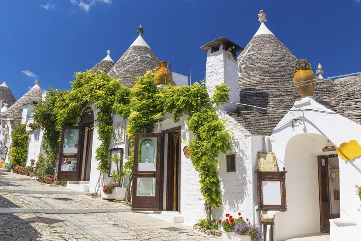 Tradiční domy Trulli v Alberobello