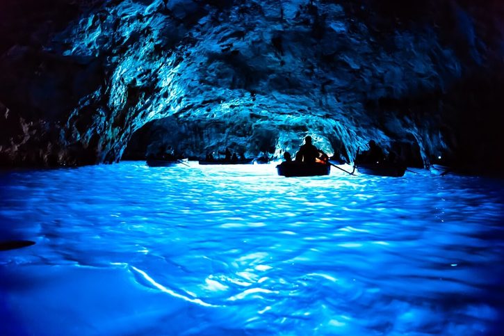 Capri – Modrá jaskyňa.