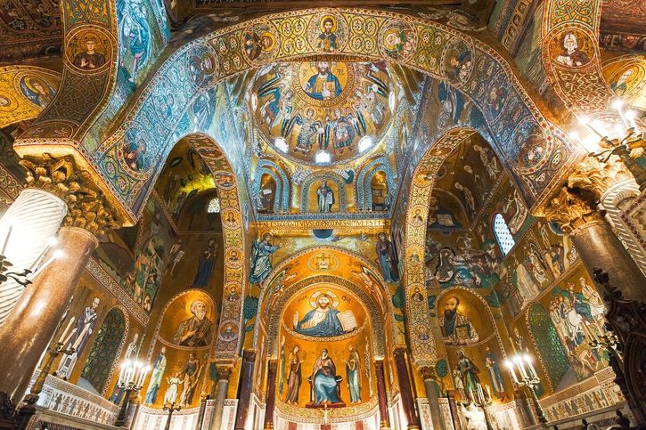 Palermo - Kostel La Martorana (Chiesa di Santa Maria dell'Ammiraglio) 