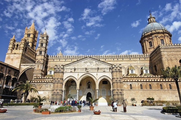 Palermo - Katedrála Nanebevzetí Panny Marie v Palermu, známá též jako Cattedrale di Palermo