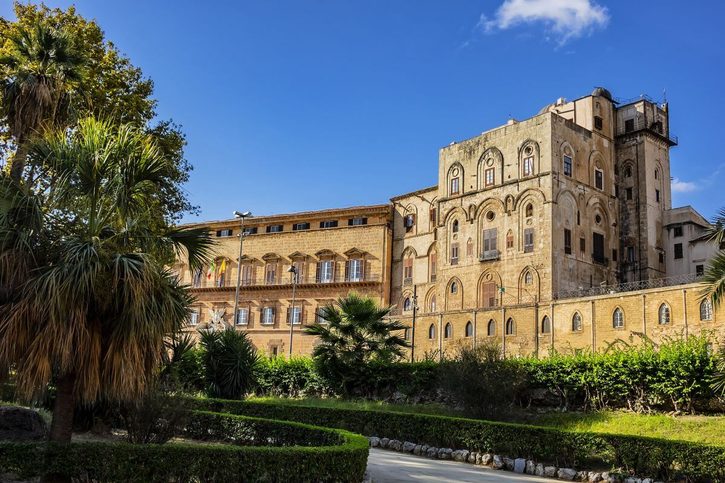 Palermo – Palazzo dei Normanni, známy aj ako Kráľovský palác