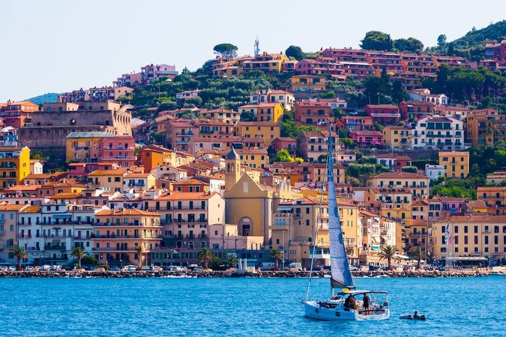 Porto Santo Stefano – Pohľad od mora