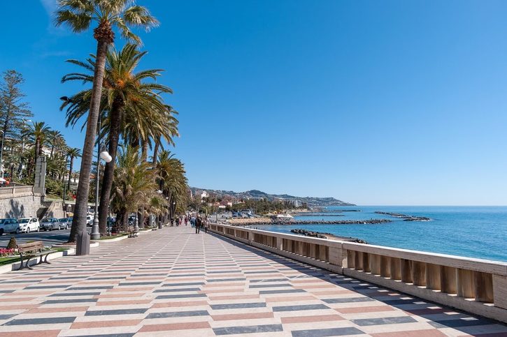 Sanremo - Promenáda cisárovnej (Corso Imperatrice) 