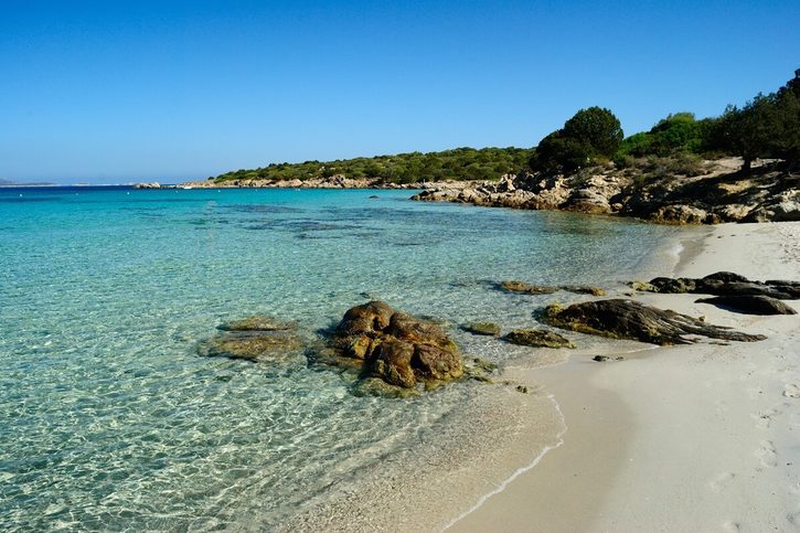 Golfo Aranci - Pohľad na pláž Cala Sabina