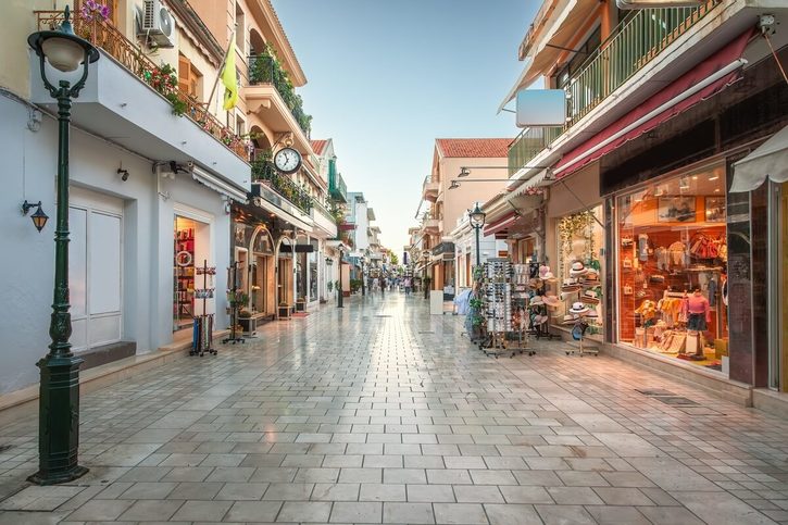 Argostoli - Ulica Lithostroto v Argostoli