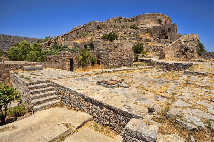 Ágios Nikólaos – Ruiny pevnosti Spinalonga.